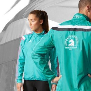 Boston Marathon Jacket Womens Large 2016 BAA Unicorn Official Adidas Anthem